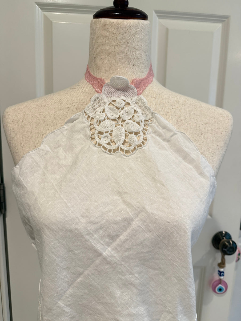 Picnic Halter ~ Blush Lace