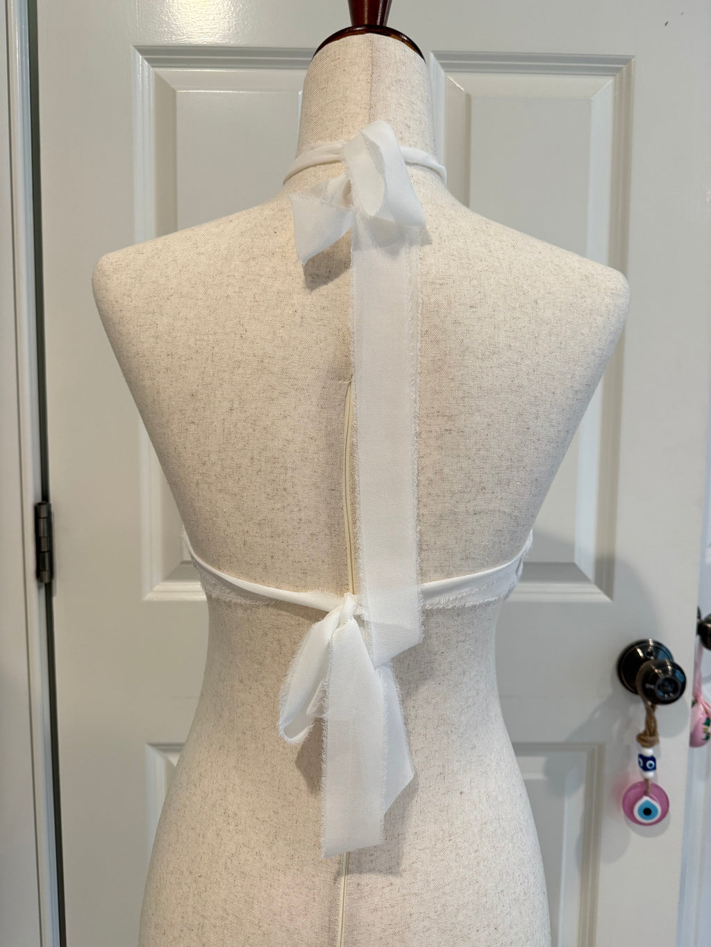 Mini Picnic Halter ~ White