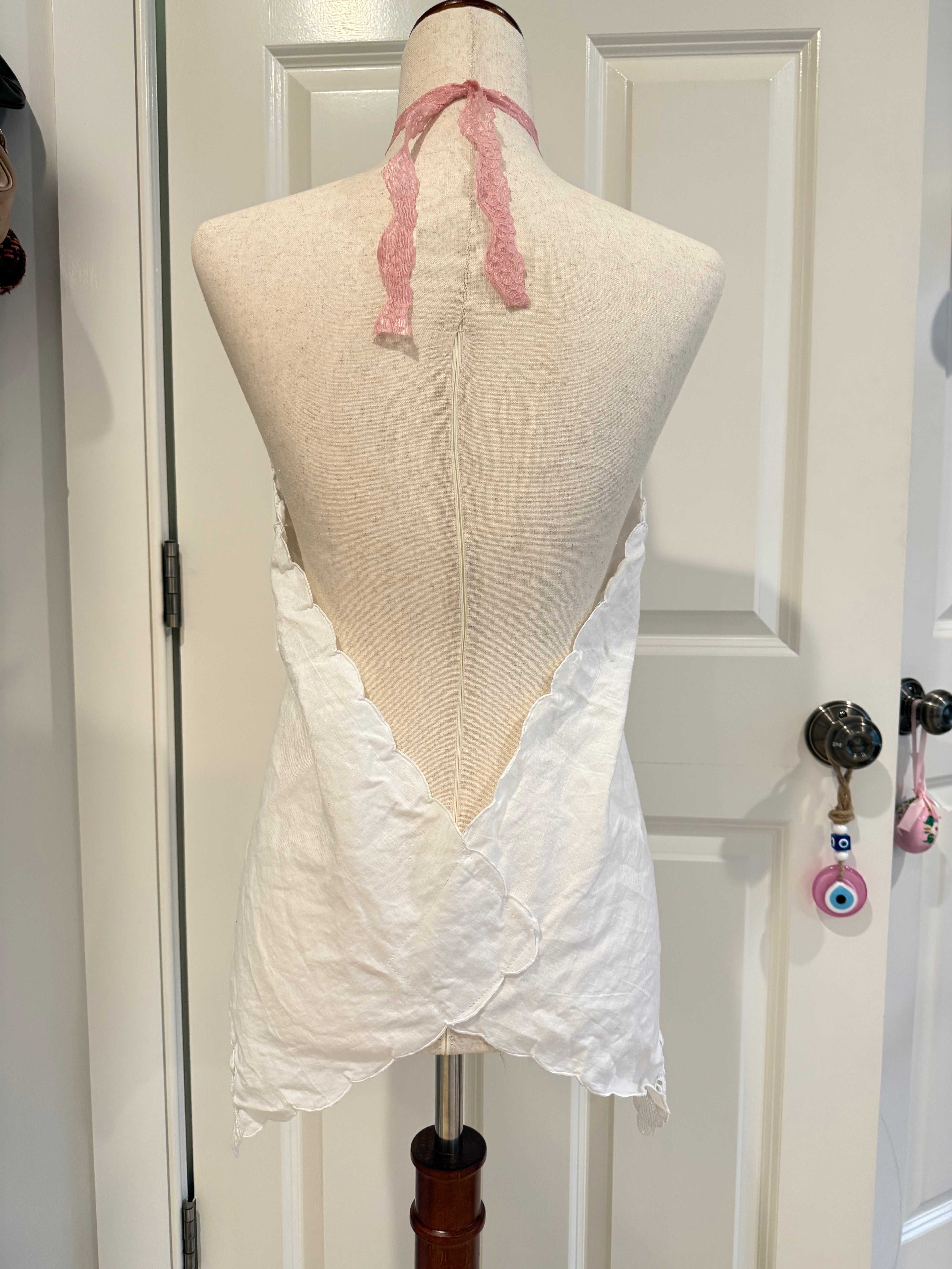 Picnic Halter ~ Blush Lace