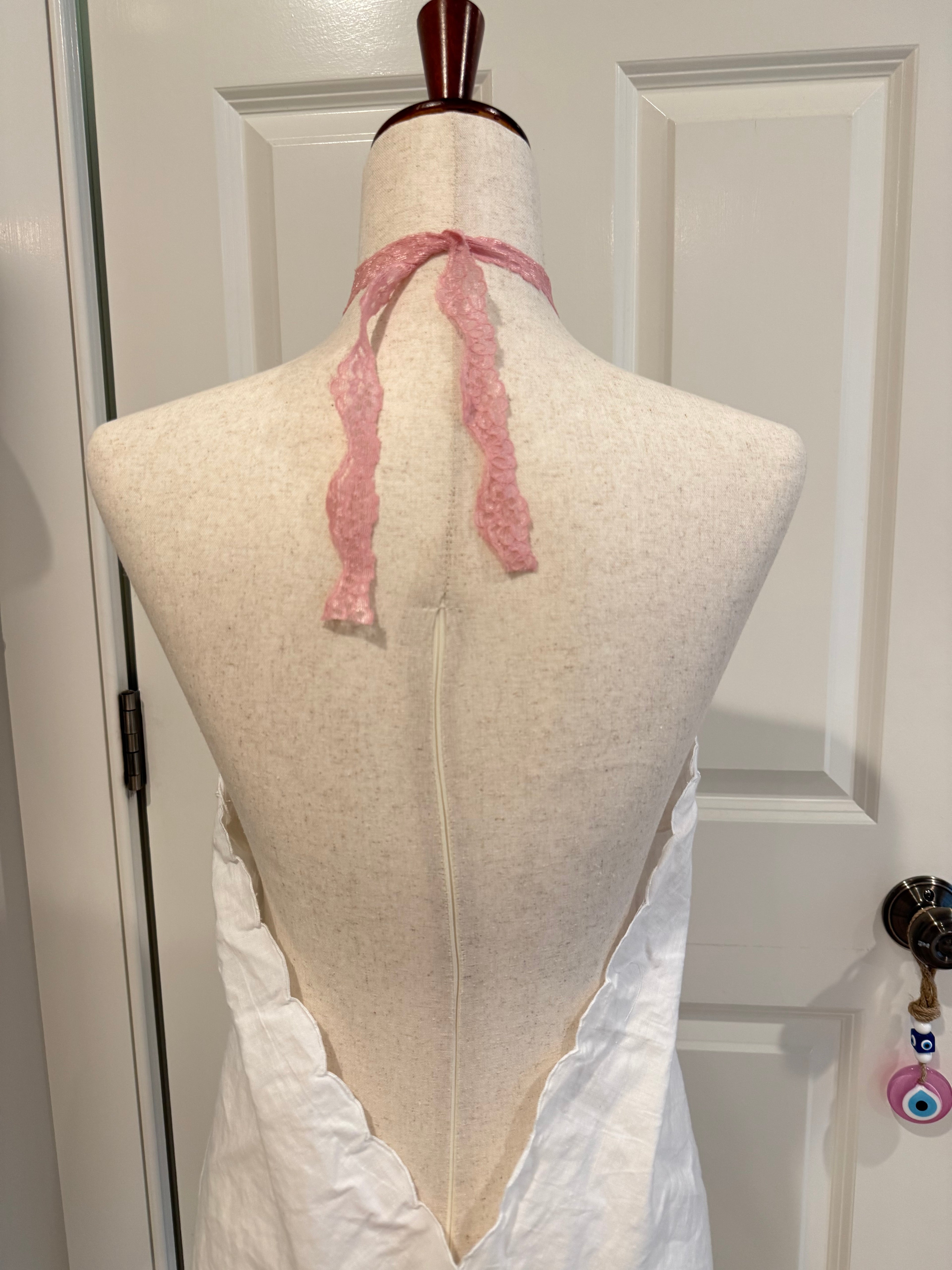 Picnic Halter ~ Blush Lace