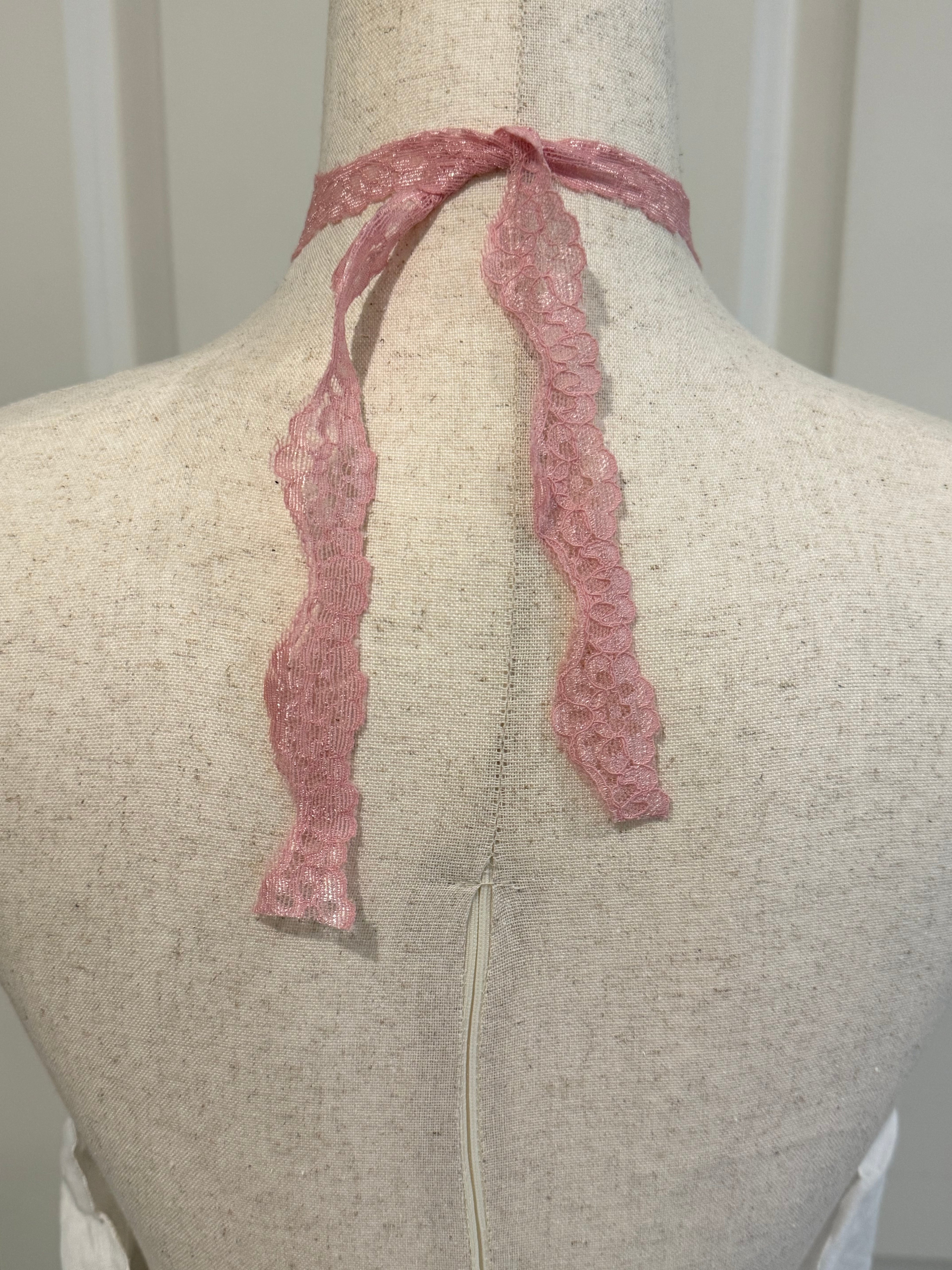 Picnic Halter ~ Blush Lace