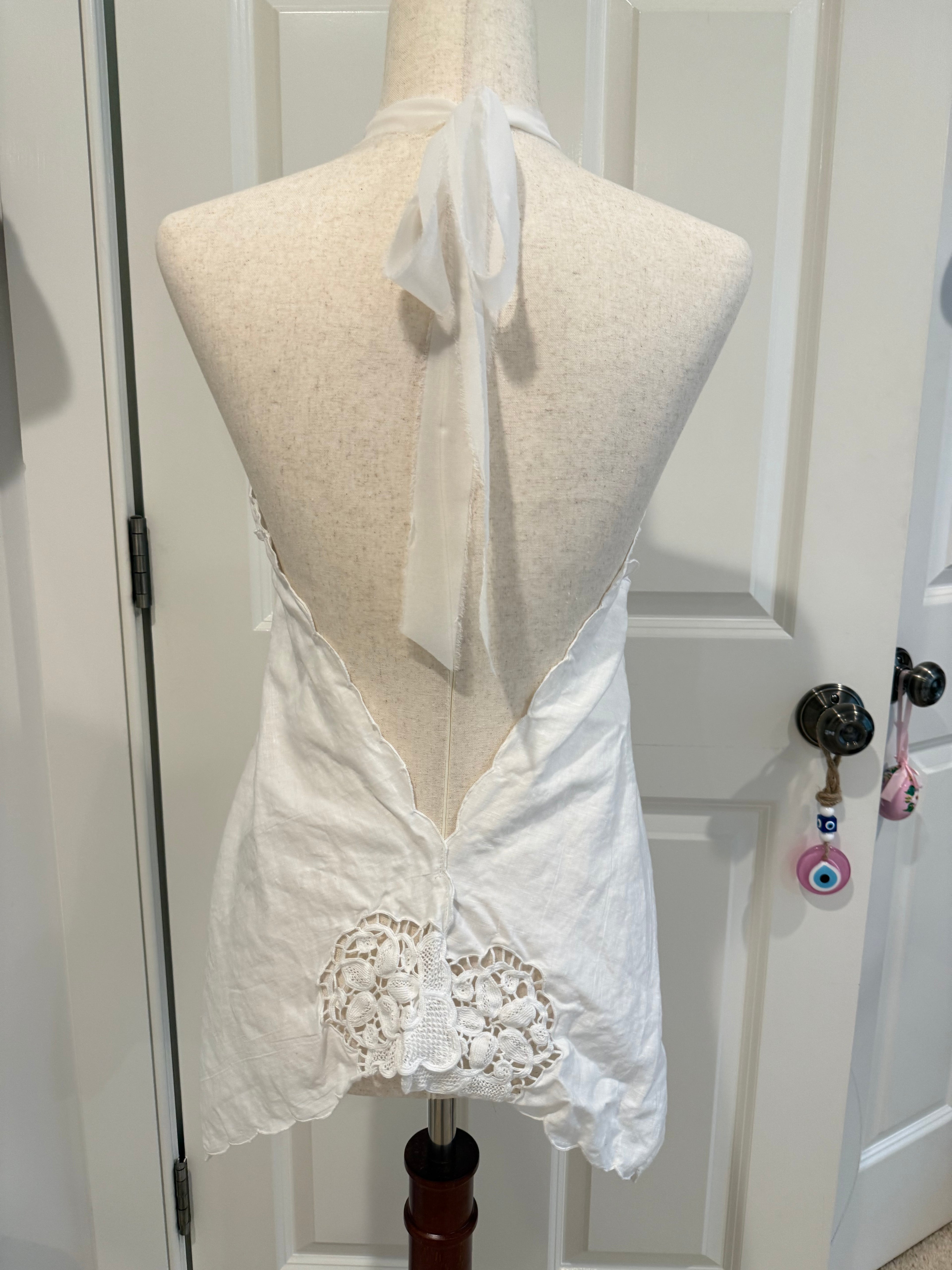 Picnic Halter ~ White